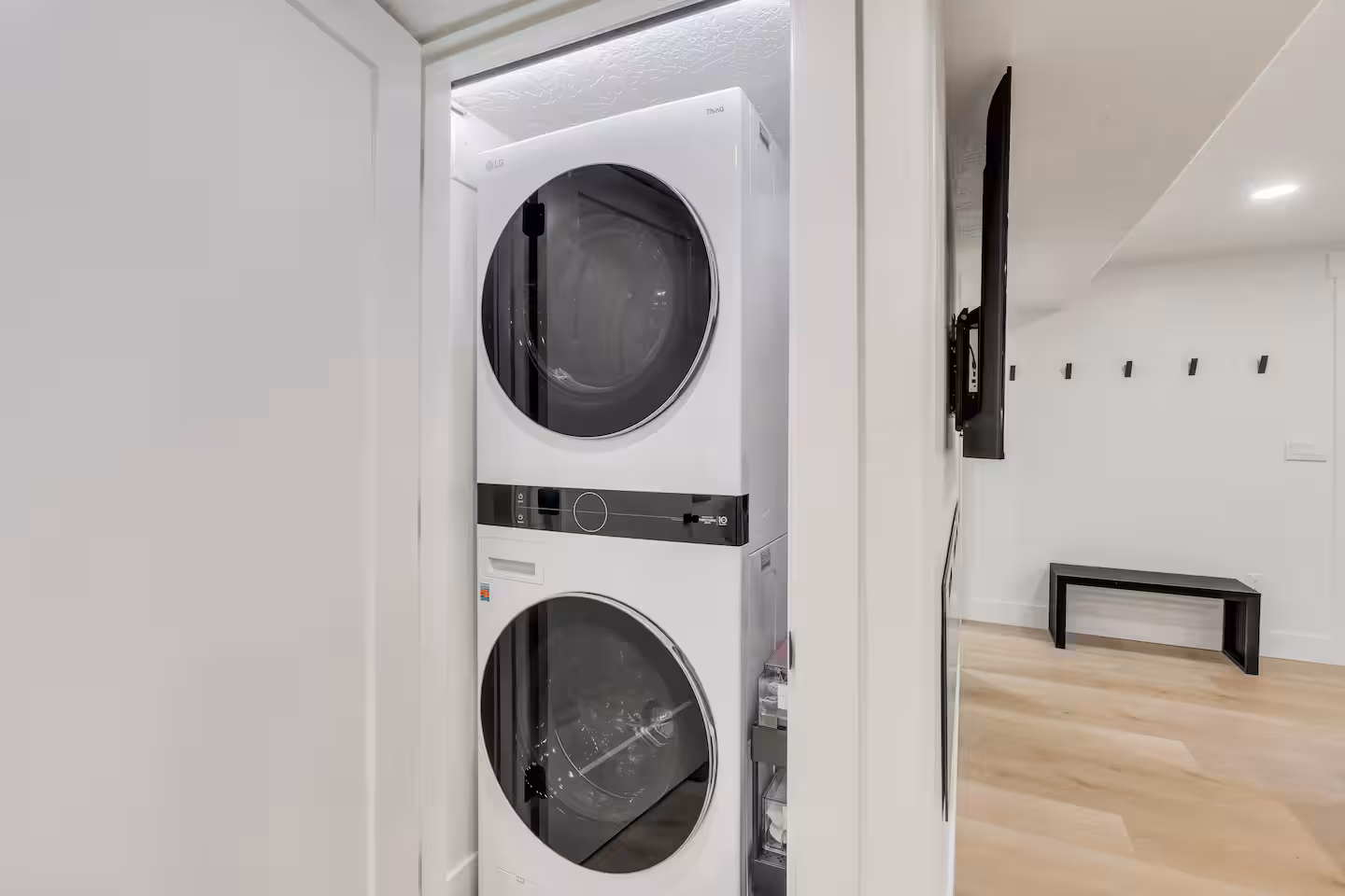 Laundry room with washer and dryer